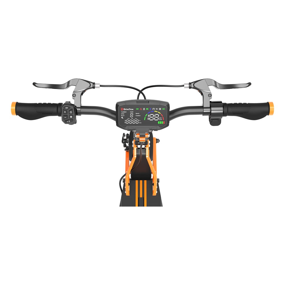 DRIVETRON DT10 Trottinette électrique tout terrain 10 pouces 1200W*2 Double Moteur 52V 20.8Ah Batterie (Version Clignotants)