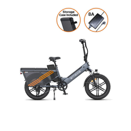 ENGWE LE20 20" Vélo cargo électrique à enjambement 250W Moteur 48V 19,2Ah Batterie