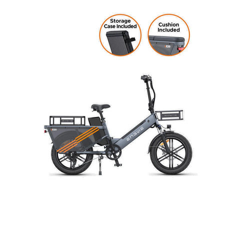 ENGWE LE20 20" Vélo cargo électrique à enjambement 250W Moteur 48V 19,2Ah Batterie