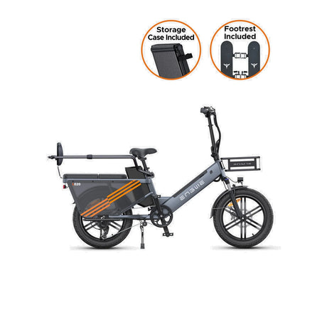 ENGWE LE20 20" Vélo cargo électrique à enjambement 250W Moteur 48V 19,2Ah Batterie
