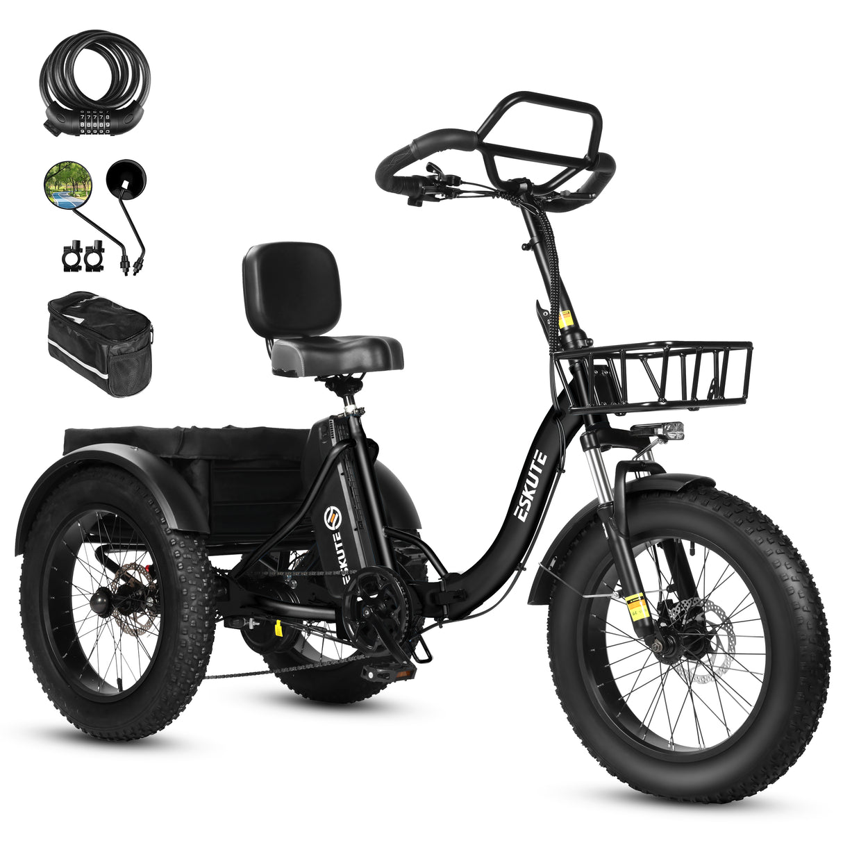 ESKUTE T302 PRO 20" Vélo électrique cargo 250W Moteur 48V 20.8Ah Batterie