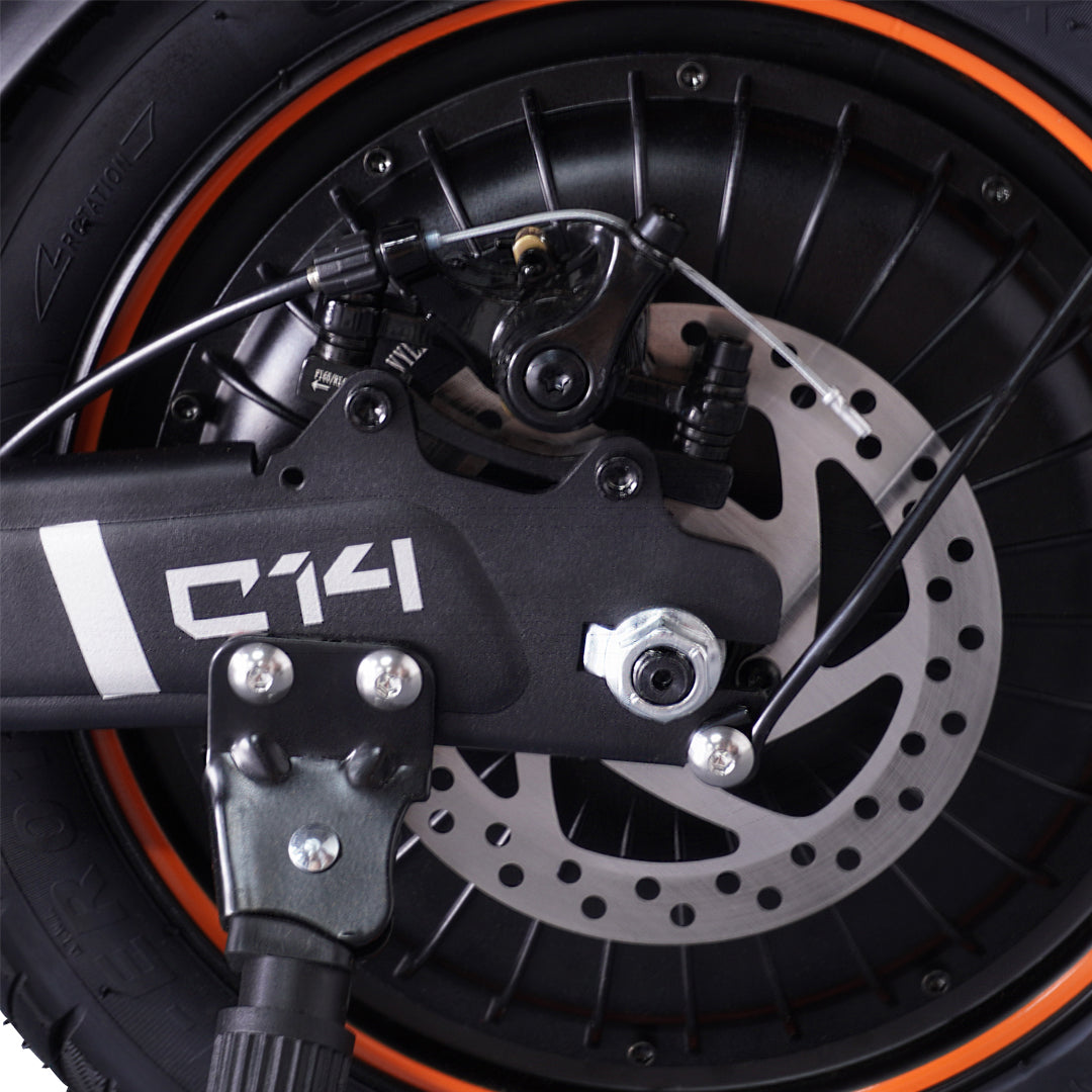 GELEIPU C14 14" Trotinette Électrique 500W Moteur 48V 17.5Ah Siège et Porte-Bagages