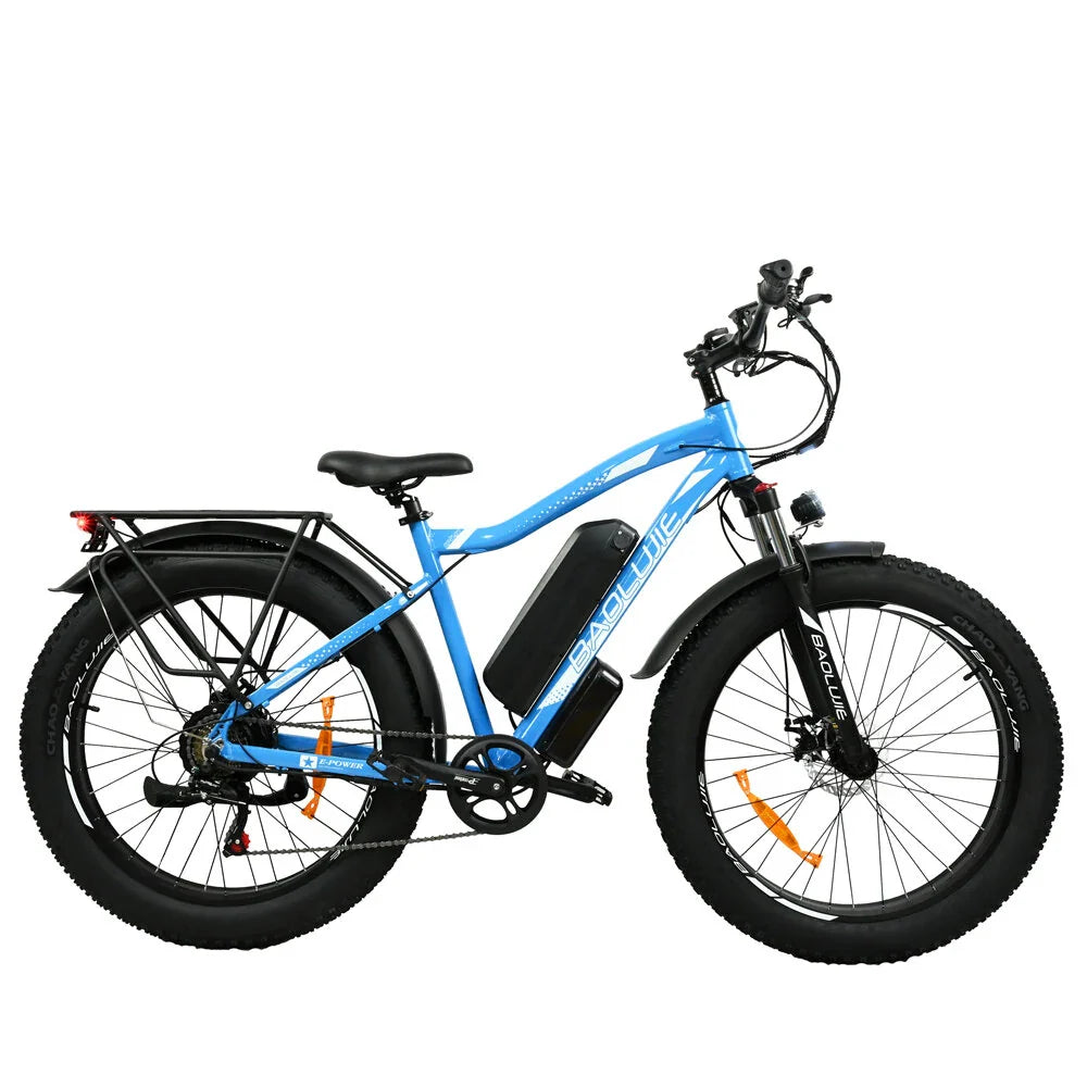 BAOLUJIE DP2619 26 pouces vélo électrique de montagne 750W moteur 48V 13Ah batterie bleu