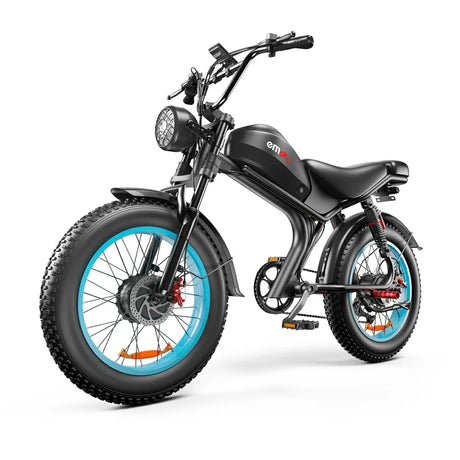 EMOKO C93 20" Gros pneu vélo tout-terrain électrique 1000W*2 Moteur double 48V 20Ah/23Ah Batterie