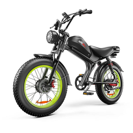 EMOKO C93 20" Gros pneu vélo tout-terrain électrique 1000W*2 Moteur double 48V 20Ah/23Ah Batterie