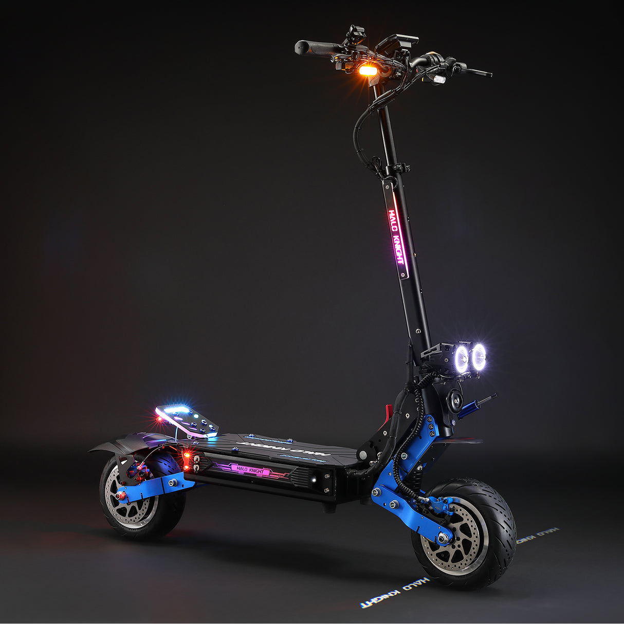 HALO KNIGHT T108 Pro 11" Trottinette électrique pliante tout-terrain 3000W*2 Moteur 60V 38,4Ah Batterie