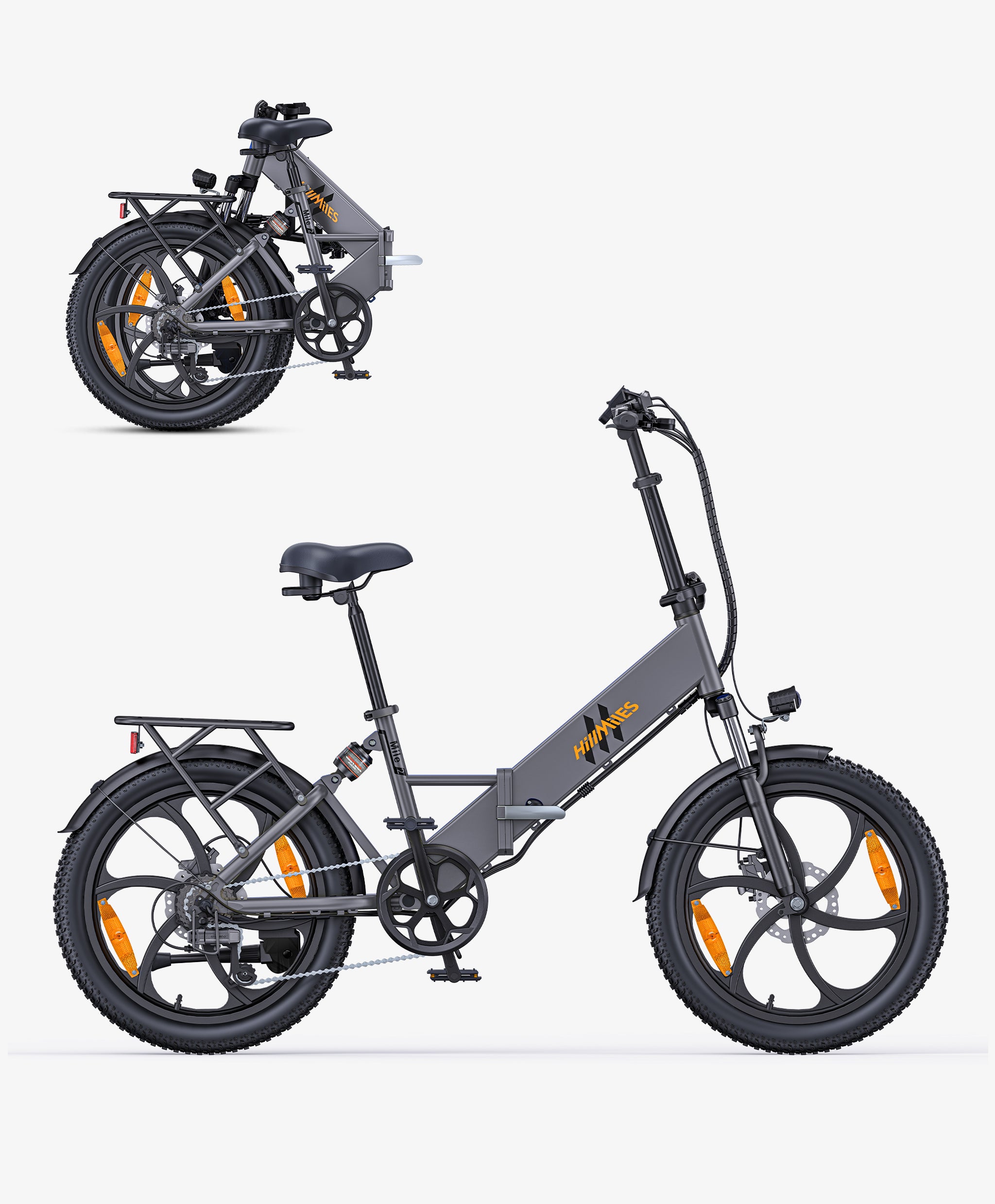 Vélo électrique Hillmiles – 20″ 250W 36V 13ah – Acier Haute Teneur En Carbone – City Bike