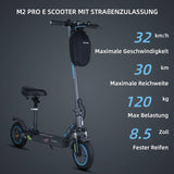 HONEYWHALE M2 Pro Trottinette électrique pliable avec contrôle par application Bluetooth 500W Moteur 36V 7,8Ah Batterie
