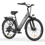 HillMiles MileCity1 26" Vélo de randonnée électrique de ville, moteur 250 W, batterie 36 V 13 Ah