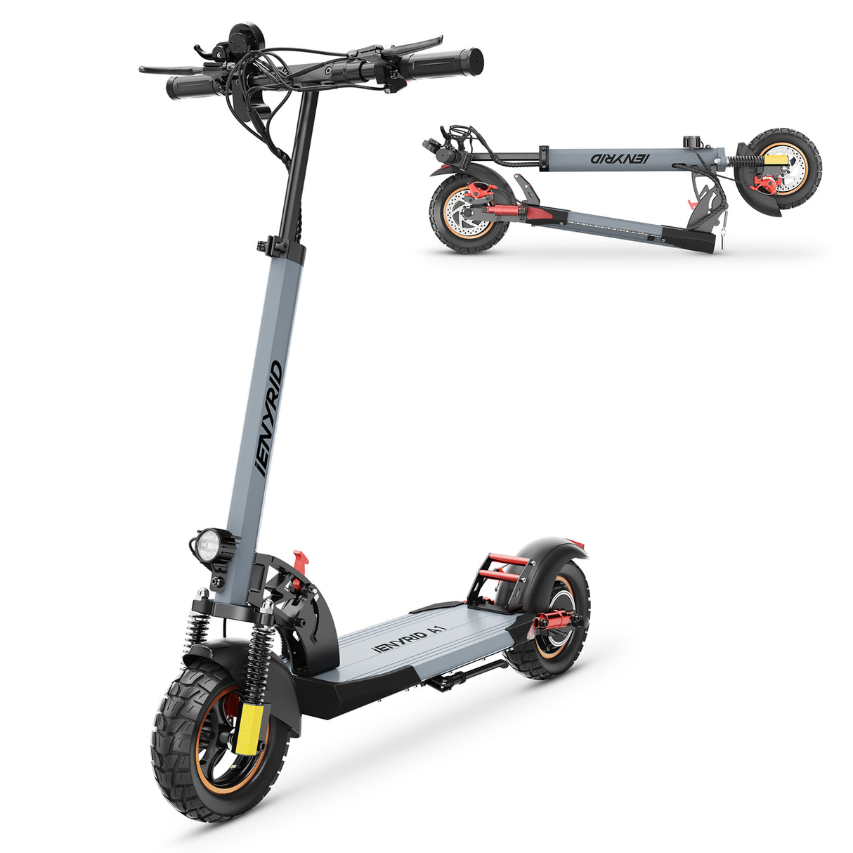 IENYRID A1 Trottinette électrique pliable 10 pouces Moteur 250W 48V 12,5Ah Batterie
