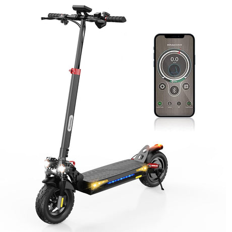 ISCOOTER IX4 10" Trottinette électrique tout-terrain avec contrôle par application Moteur 800 W Batterie 48 V 15 Ah