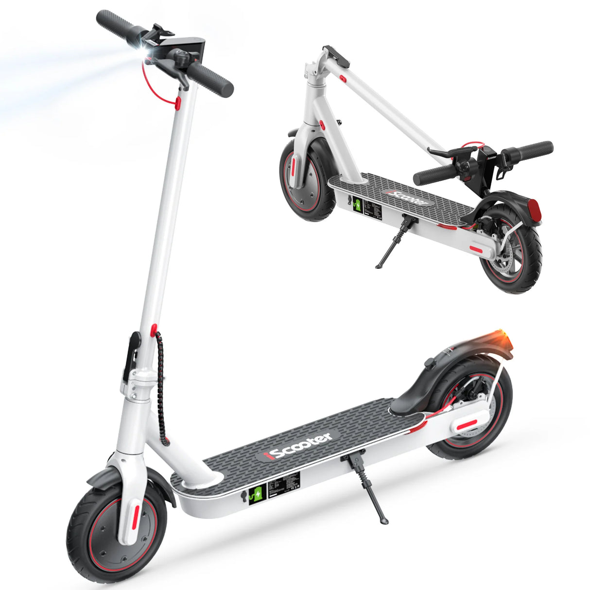 ISCOOTER I8 8,5" Trottinette électrique pliable pour transport en commun, moteur 350 W, batterie 42 V 5,2 Ah