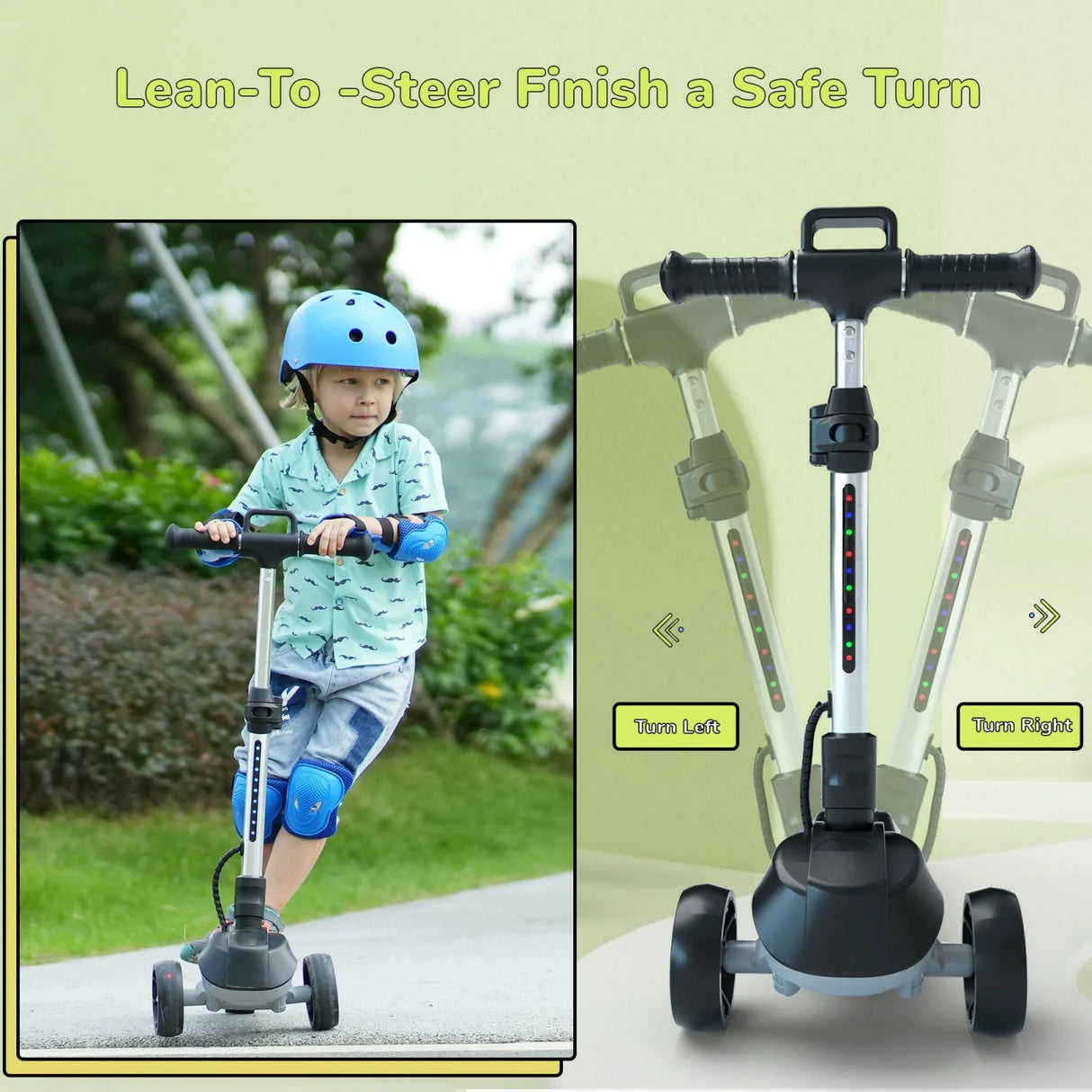 ISCOOTER IK2 Trottinette électrique à 3 roues pour enfants 70W Moteur 18V 2Ah Batterie