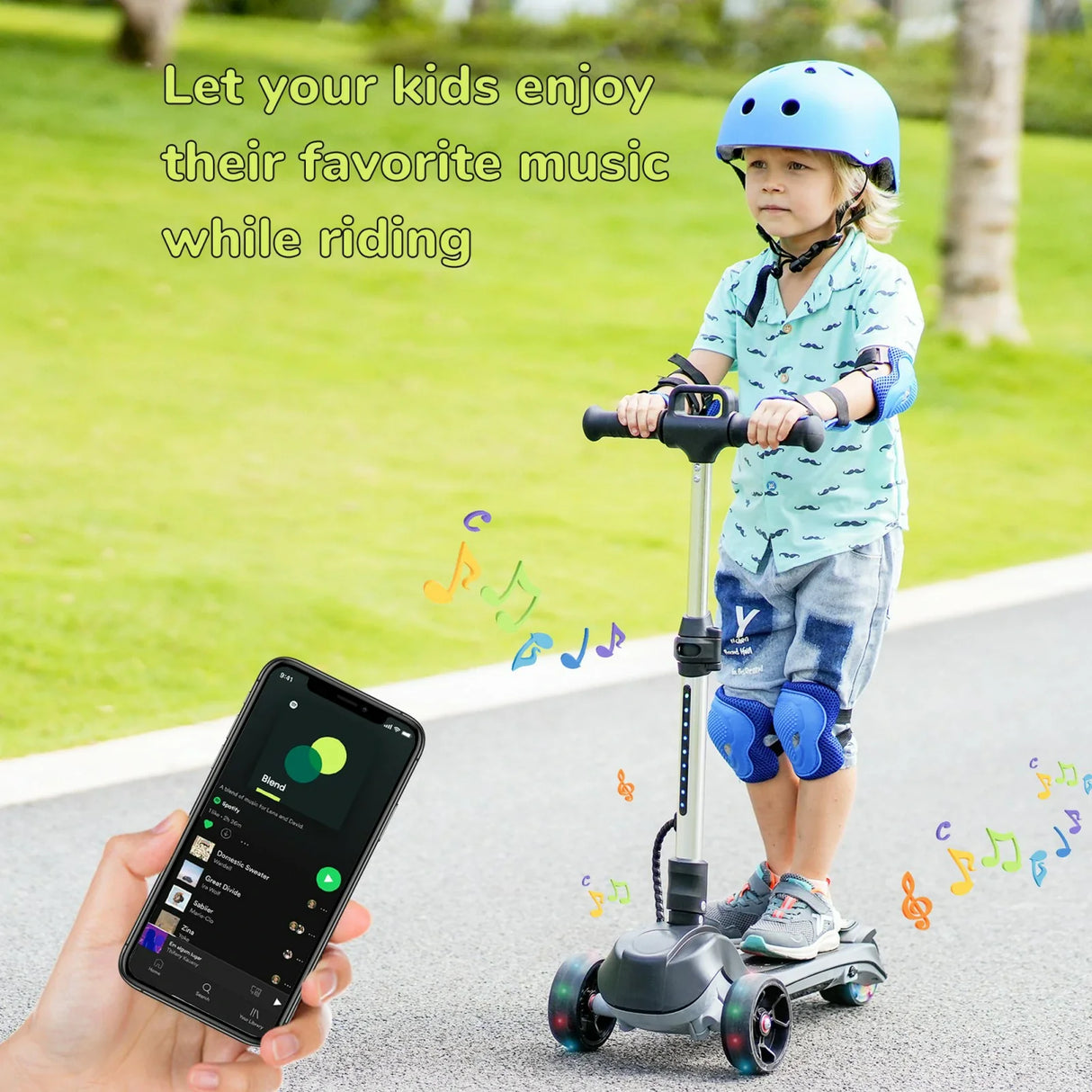 ISCOOTER IK2 Trottinette électrique à 3 roues pour enfants 70W Moteur 18V 2Ah Batterie