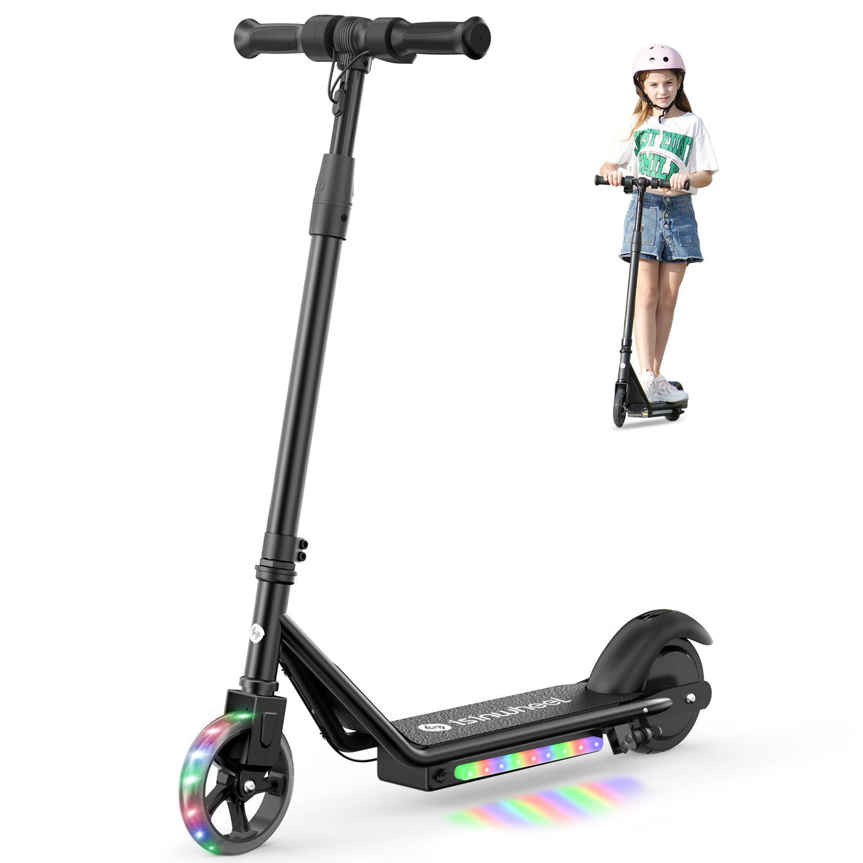 ISINWHEEL S2 5" Trottinette électrique pliable pour enfants Moteur 150W Batterie 18V 2.6Ah