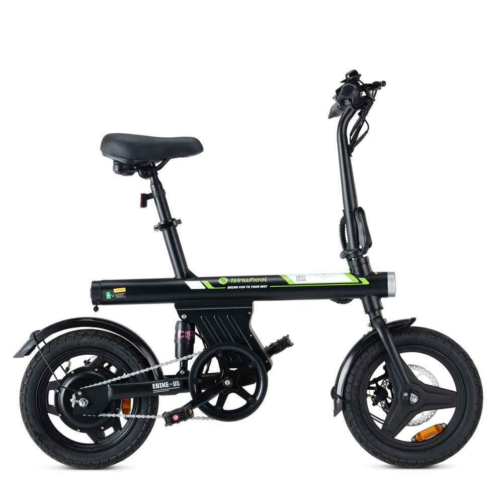 ISINWHEEL U1 14" Vélo électrique pliable avec 500W Moteur 36V 7,8Ah Batterie