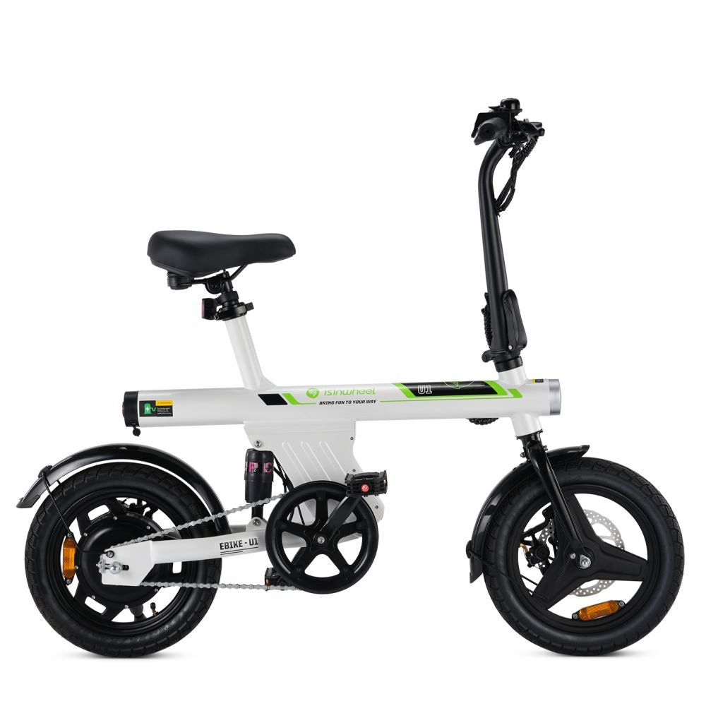 ISINWHEEL U1 14" Vélo électrique pliable avec 500W Moteur 36V 7,8Ah Batterie