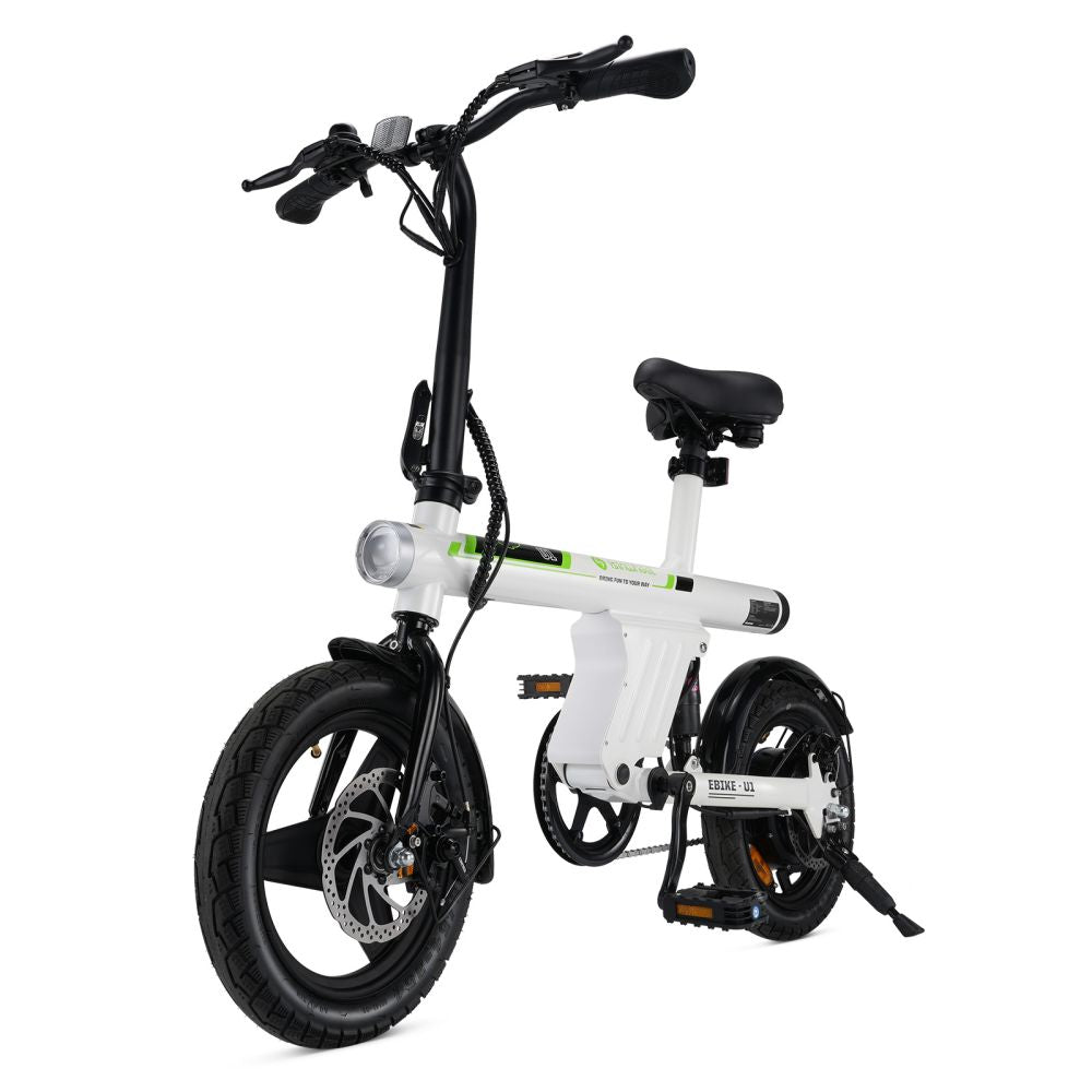 ISINWHEEL U1 14" Vélo électrique pliable avec moteur 500 W et batterie 36 V 7,8 Ah