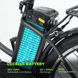 ISINWHEEL U2 26" Vélo électrique Cruiser Commuting 500W Moteur 36V 13Ah Batterie