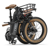 LANKELEISI GOLF-X 20 Step Thru vélo électrique pliable urbain 1000W moteur 48V 20Ah batterie