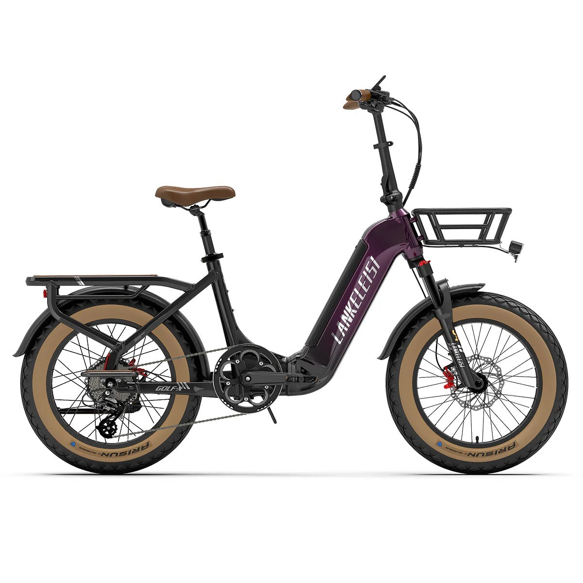 LANKELEISI GOLF-X 20 Step Thru vélo électrique pliable urbain 1000W moteur 48V 20Ah batterie