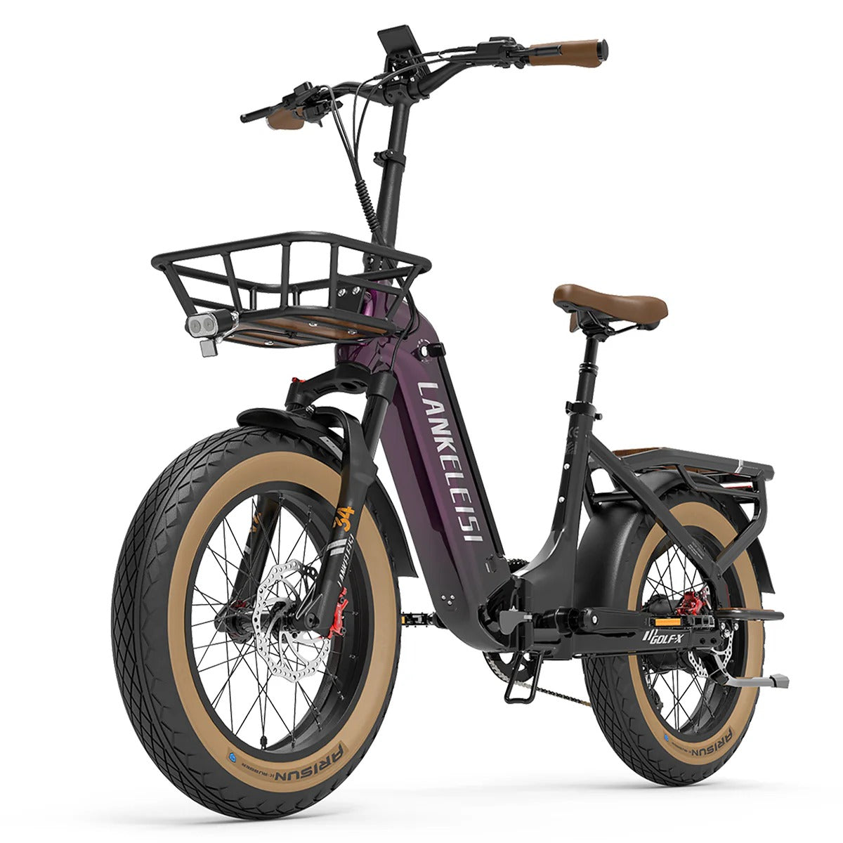 LANKELEISI GOLF-X 20 Step Thru vélo électrique pliable urbain 1000W moteur 48V 20Ah batterie