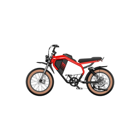 LUCKEEP M5 Max 20" Motocyclette Électrique Tout Terrain 1500W Moteur 52V 20Ah/40Ah Batterie