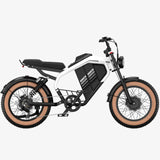 LUCKEEP M5 Ultra 20" Motocyclette Électrique Tout Terrain 1000W*2 Moteurs Doubles 52V 20Ah+20Ah Batterie
