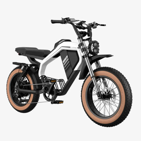 LUCKEEP M5 Max 20" Motocyclette Électrique Tout Terrain 1500W Moteur 52V 20Ah/40Ah Batterie