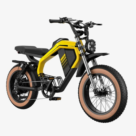 LUCKEEP M5 Max 20" Motocyclette Électrique Tout Terrain 1500W Moteur 52V 20Ah/40Ah Batterie