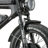 MEELOD DK300 MAX 20" Vélo électrique de style cyclomoteur rétro 1200W de pointe Deux moteurs 48V 20Ah Double Batterie