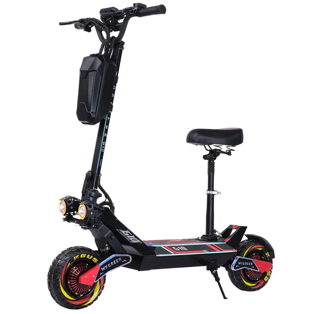 OBARTER G10 10" Trottinette électrique tout-terrain pliable avec activation NFC 1200W*2 Double Moteur 48V 20Ah Batterie