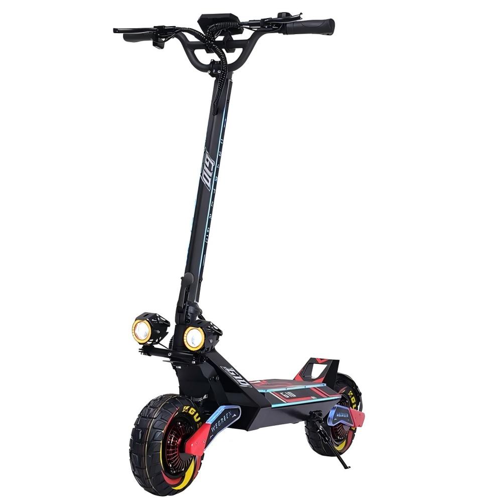 OBARTER G10 10" Trottinette électrique tout-terrain pliable avec activation NFC Moteur double 1200 W x 2 batterie 48 V 20 Ah