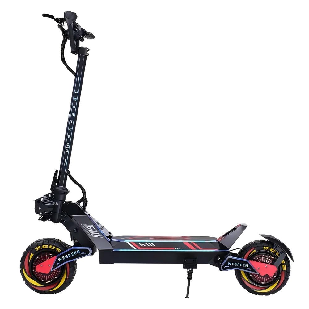 OBARTER G10 10" Trottinette électrique tout-terrain pliable avec activation NFC Moteur double 1200 W x 2 batterie 48 V 20 Ah