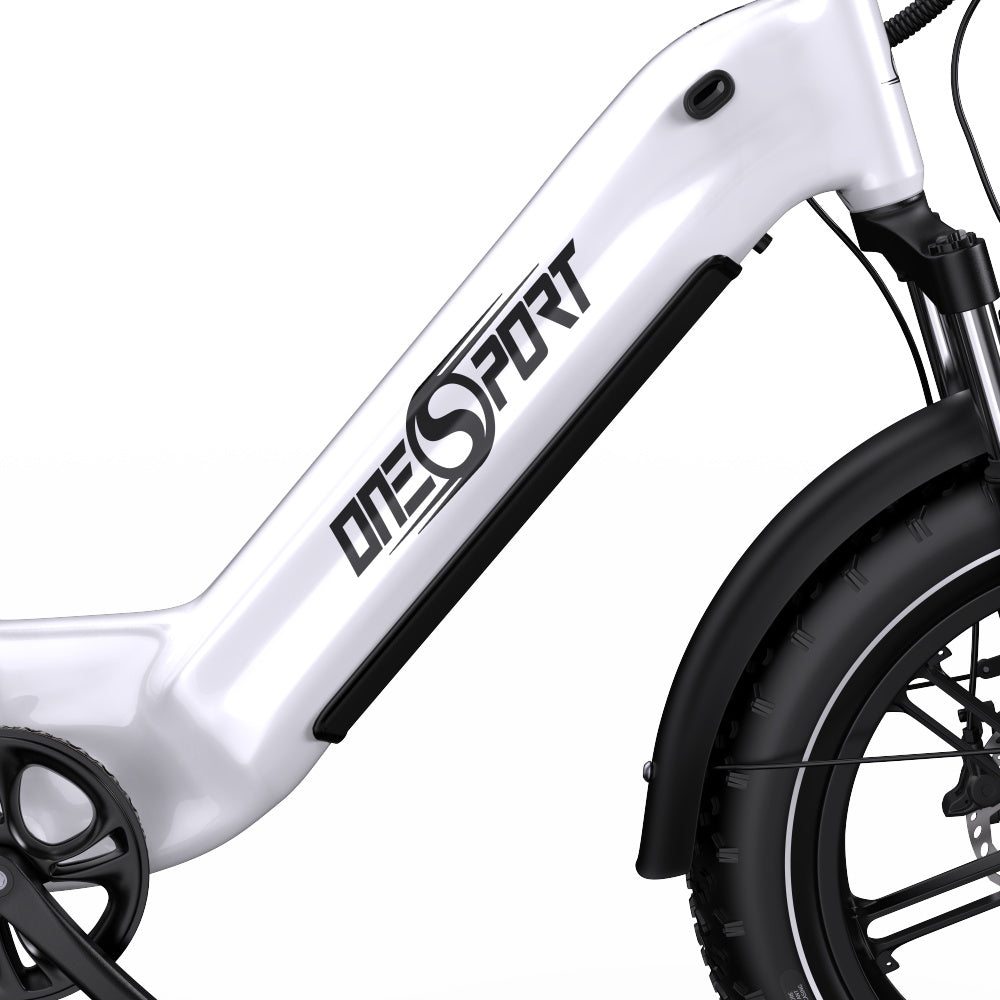ONESPORT OT08 Vélo Électrique Tout-Terrain 20" Pneus Surdimensionnés Moteur 500W 48V 18Ah Batterie