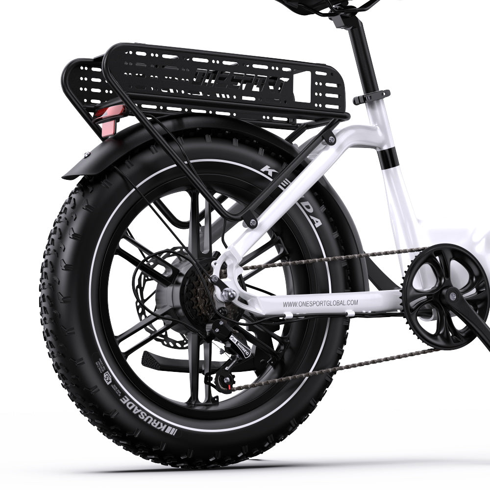 ONESPORT OT08 Vélo Électrique Tout-Terrain 20" Pneus Surdimensionnés Moteur 500W 48V 18Ah Batterie