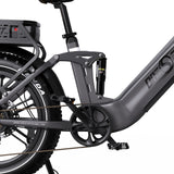 ONESPORT OT08PRO 20" Fat Tire vélo électrique à suspension intégrale Moteur 500W 48V 18Ah*2 Batterie double