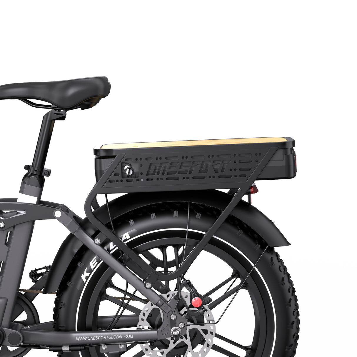 ONESPORT OT08PRO 20" Fat Tire vélo électrique à suspension intégrale Moteur 500W 48V 18Ah*2 Batterie double