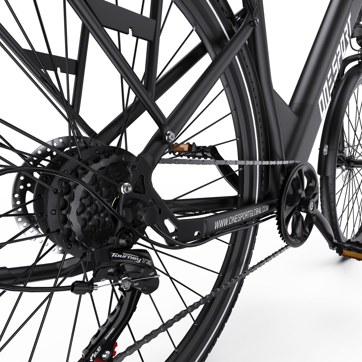 ONESPORT OT12 27.5" Vélo Électrique Urbain 250W Moteur 36V 13Ah Batterie Prise en Charge de l'App