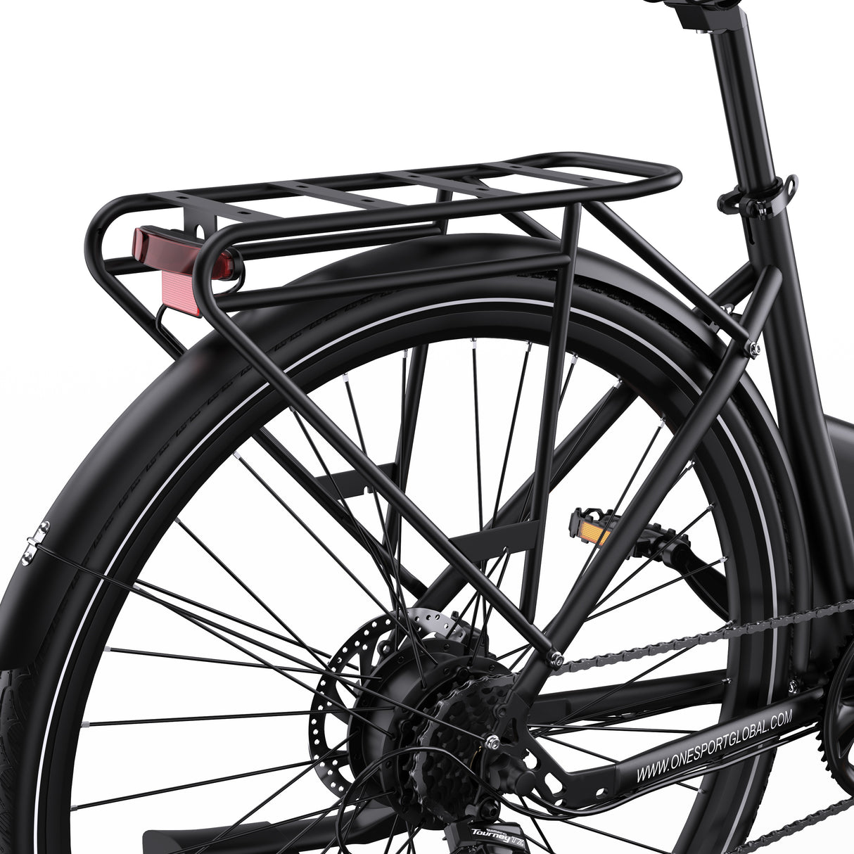 ONESPORT OT12 27.5" Vélo Électrique Urbain 250W Moteur 36V 13Ah Batterie Prise en Charge de l'App