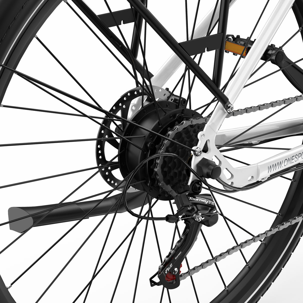 ONESPORT OT12 27.5" Vélo Électrique Urbain 250W Moteur 36V 13Ah Batterie Prise en Charge de l'App