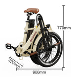 ONESPORT OT16 PRO 20" Vélo électrique pliant 250W Moteur 48V 17Ah Batterie