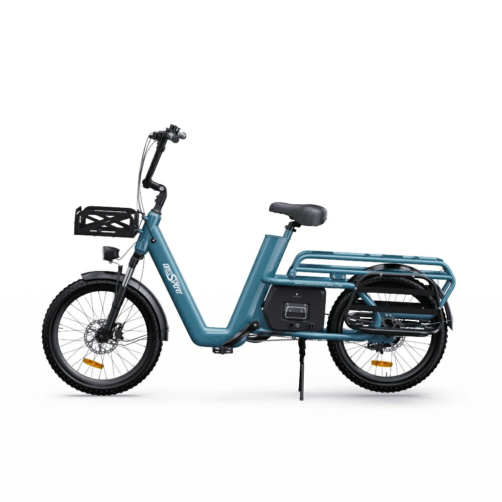 ONESPORT OT01 20" Vélo électrique Step-Through Longtail Cargo 650W Moteur 48V 27Ah Batterie
