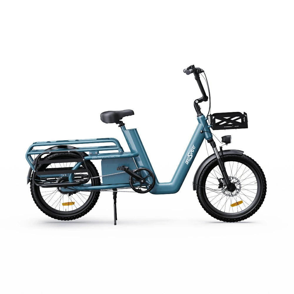 ONESPORT OT01 20" Vélo électrique Step-Through Longtail Cargo 650W Moteur 48V 27Ah Batterie
