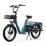 ONESPORT OT01 20" Vélo électrique Step-Through Longtail Cargo 650W Moteur 48V 27Ah Batterie