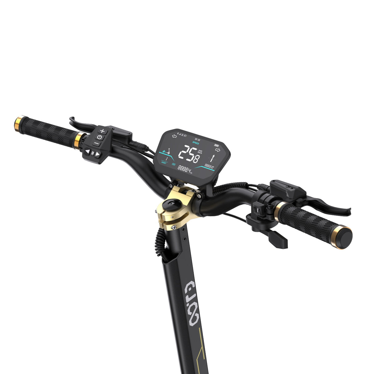 OOTD S30 Trottinette Electrique Tout Terrain 10 Pouces 1200W*2 Double Moteur 52V 23.4Ah Batterie