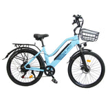 ORLMS CITY BIKE Vélo électrique pour femmes 26“ cadre bas Moteur 500W 48V 15AH Batterie