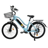 ORLMS CITY BIKE Vélo électrique pour femmes 26“ cadre bas Moteur 500W 48V 15AH Batterie