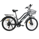 ORLMS CITY BIKE Vélo électrique pour femmes 26“ cadre bas Moteur 500W 48V 15AH Batterie