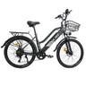 ORLMS CITY BIKE Vélo électrique pour femmes 26“ cadre bas Moteur 500W 48V 15AH Batterie